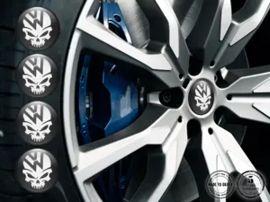 VW Pegatinas Resina Bombadas Edición Etiquetas de Lujo